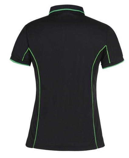 Picture of Podium Ladies Piping Polo Shirt 100% Polyester Pique Knit